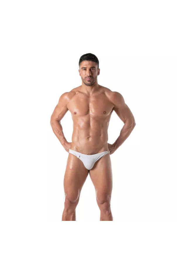 Swim Chain Briefs White