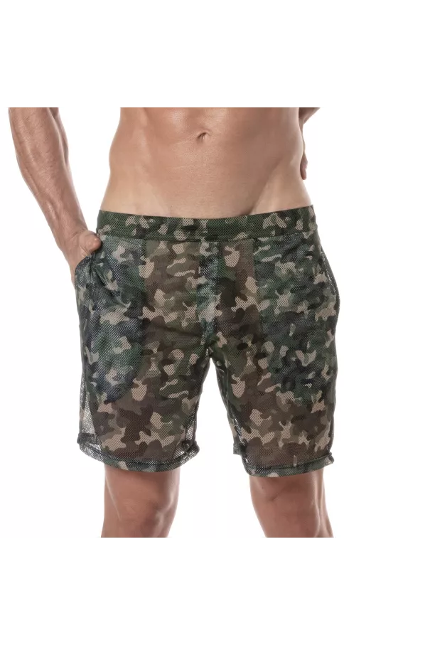 See Through Mens Long Shorts