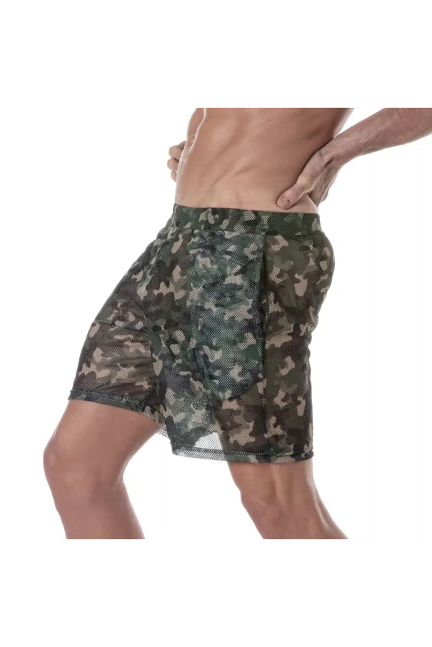 See Through Mens Long Shorts from sideway