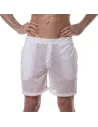See Through Mens Long Shorts White