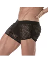 See Through Mens Mini Shorts Black Sideway