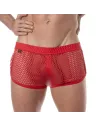 See Through Mini Shorts Red For Men Cover image