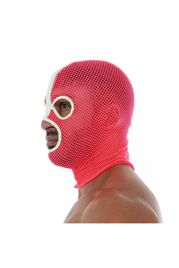 Neon Mesh Hood Pink For Men