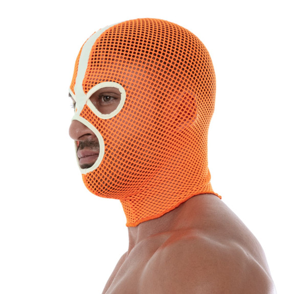 Neon Mesh Hood Orange For Men