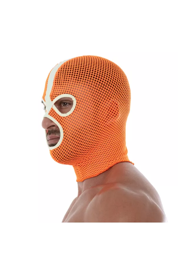 Neon Mesh Hood Orange For Men