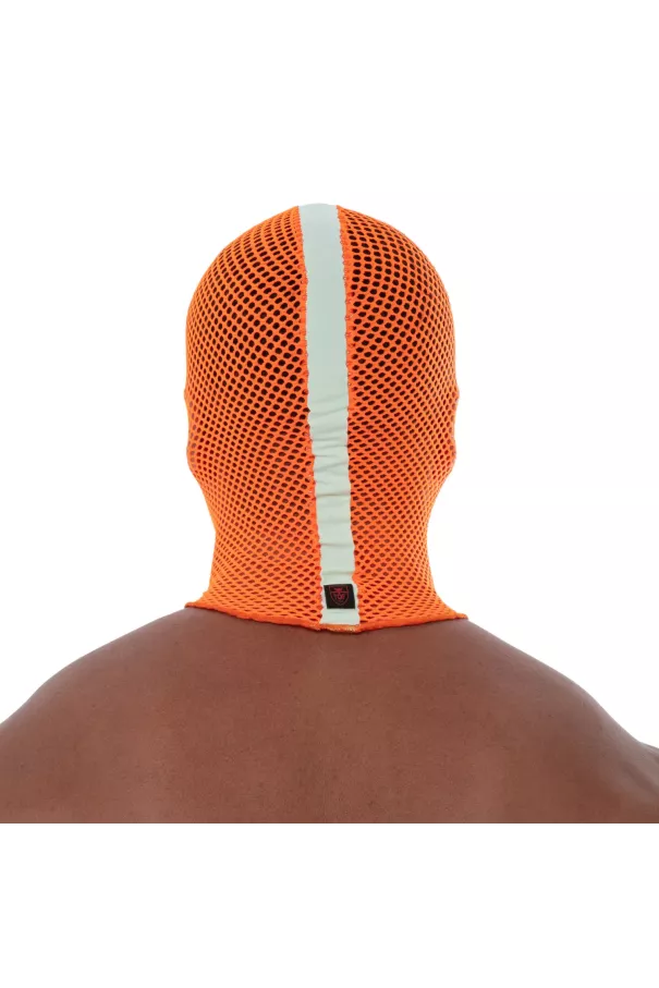 Neon Mesh Hood Orange Back For Men
