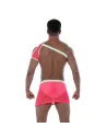 Neon Mesh Shoulder Harness Pink from the back