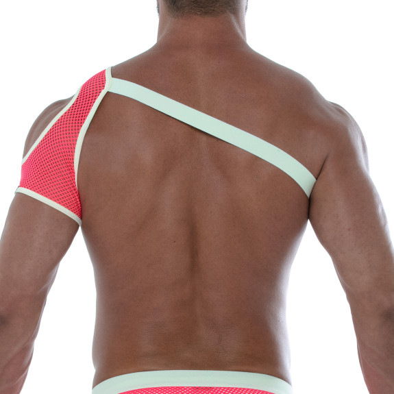 Neon Mesh Shoulder Harness Pink