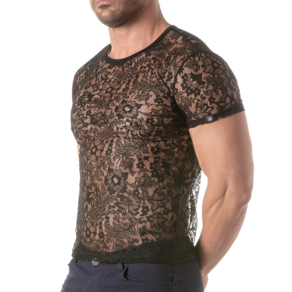 A Lace T-shirt For Men Sideway
