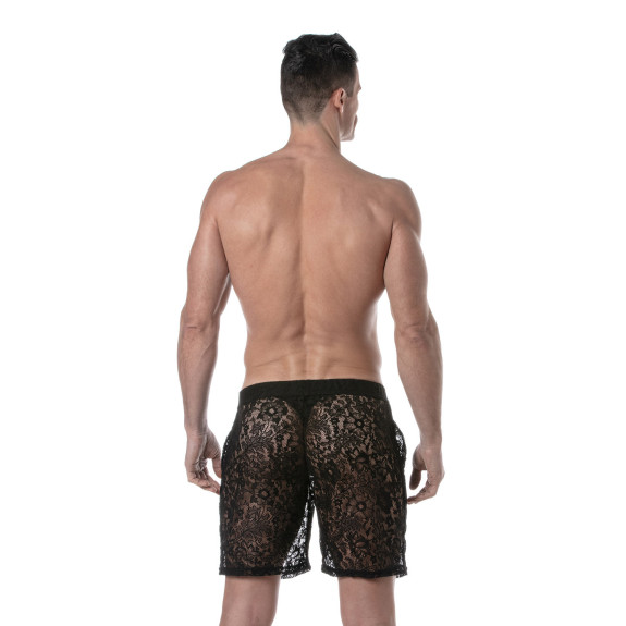 Lace Long Short from the back