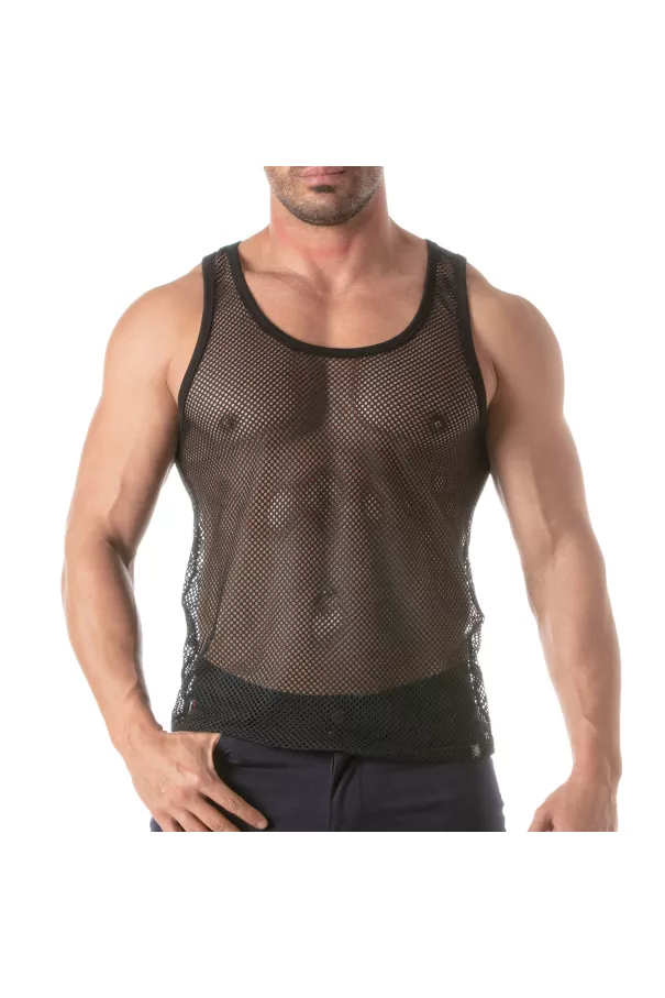 Circuit Fishnet Tank Top for men