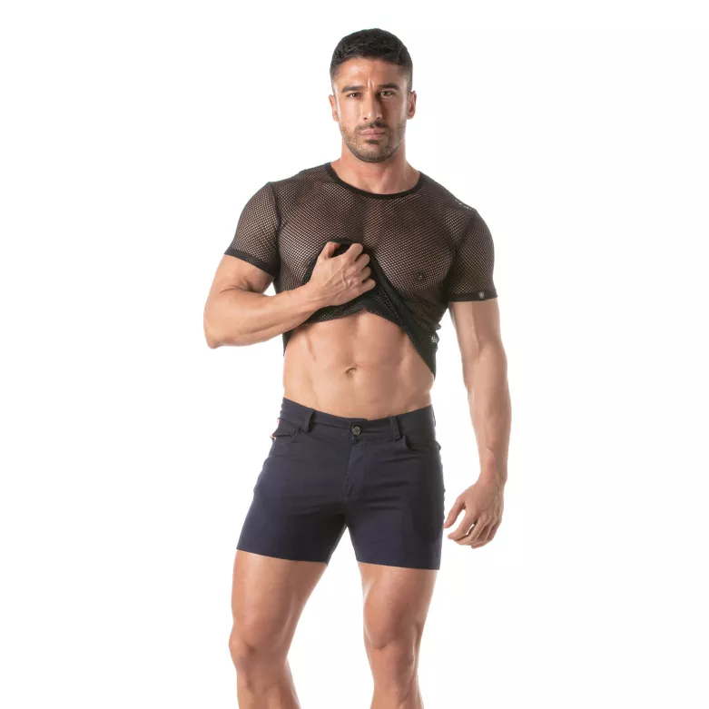 Circuit Fishnet T-shirt with chino short