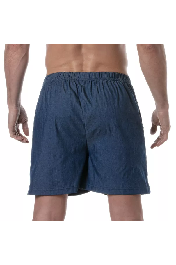 Light Denim Bermuda from the back