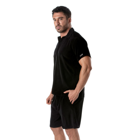 Summer Short-Sleeve Shirt with a summer bermuda