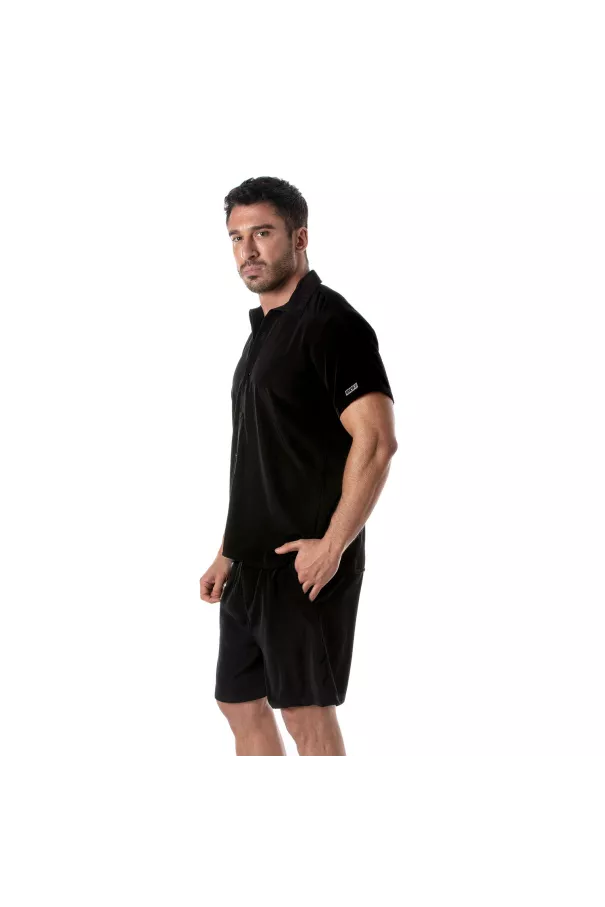 Summer Short-Sleeve Shirt with a summer bermuda