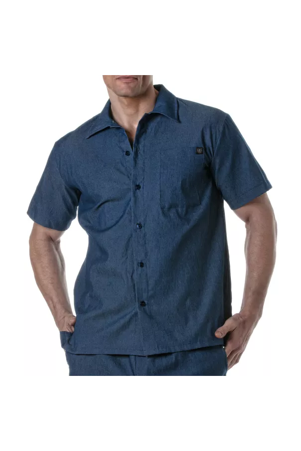 Light Denim Short Sleeve Shirt first picture
