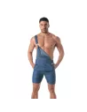 Light Denim Overall Shorts for men