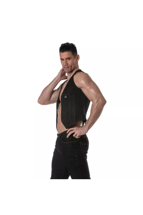 Urban Jean Chain Vest from sideway