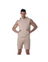 Men wearing a Sleevless Bamboo Hoodie