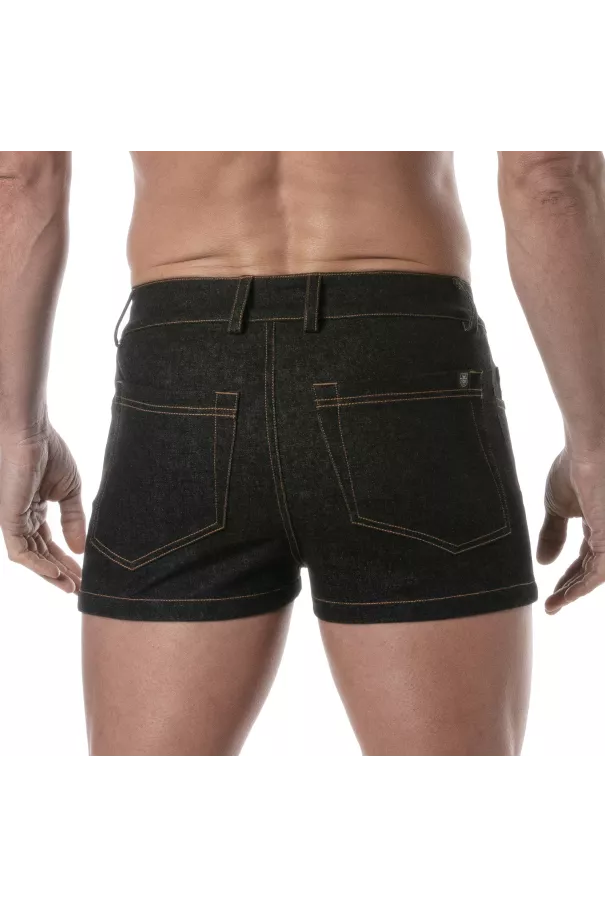 Urban Jean Mini Shorts from the back