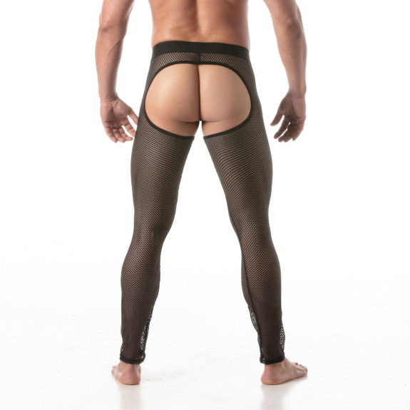 Circuit Fishnet Legging chaps Black For Men Back
