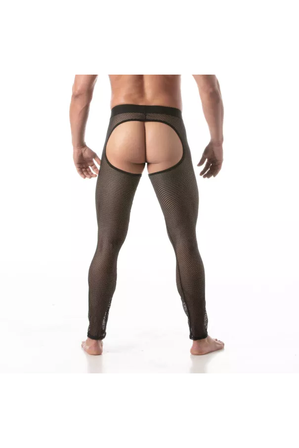Circuit Fishnet Legging chaps Black For Men Back