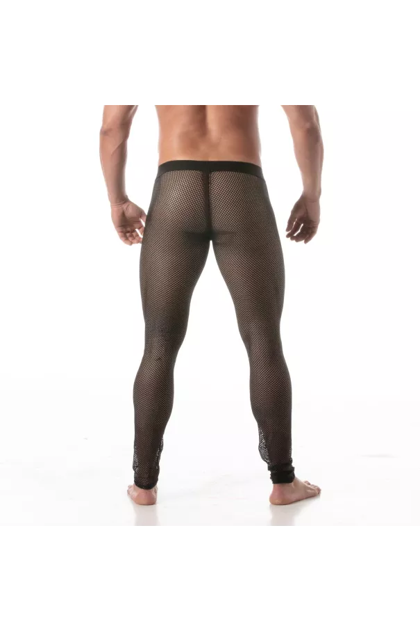 Circuit Fishnet Leggings Black For Men - Sexywear - TOF Paris