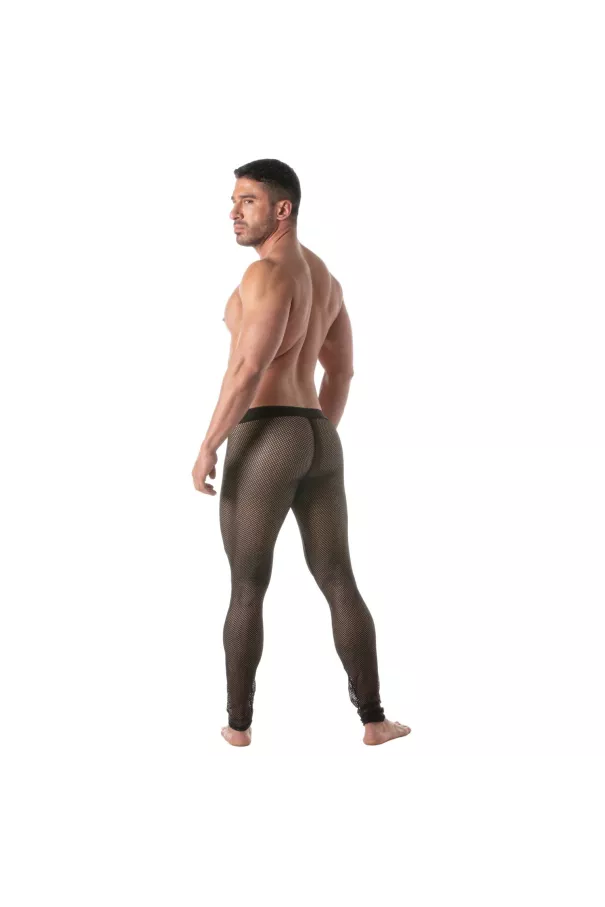 Circuit Fishnet Leggings Black For Men - Sexywear - TOF Paris