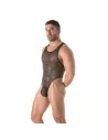 Circuit Fishnet Body Thong Black For Men Side view